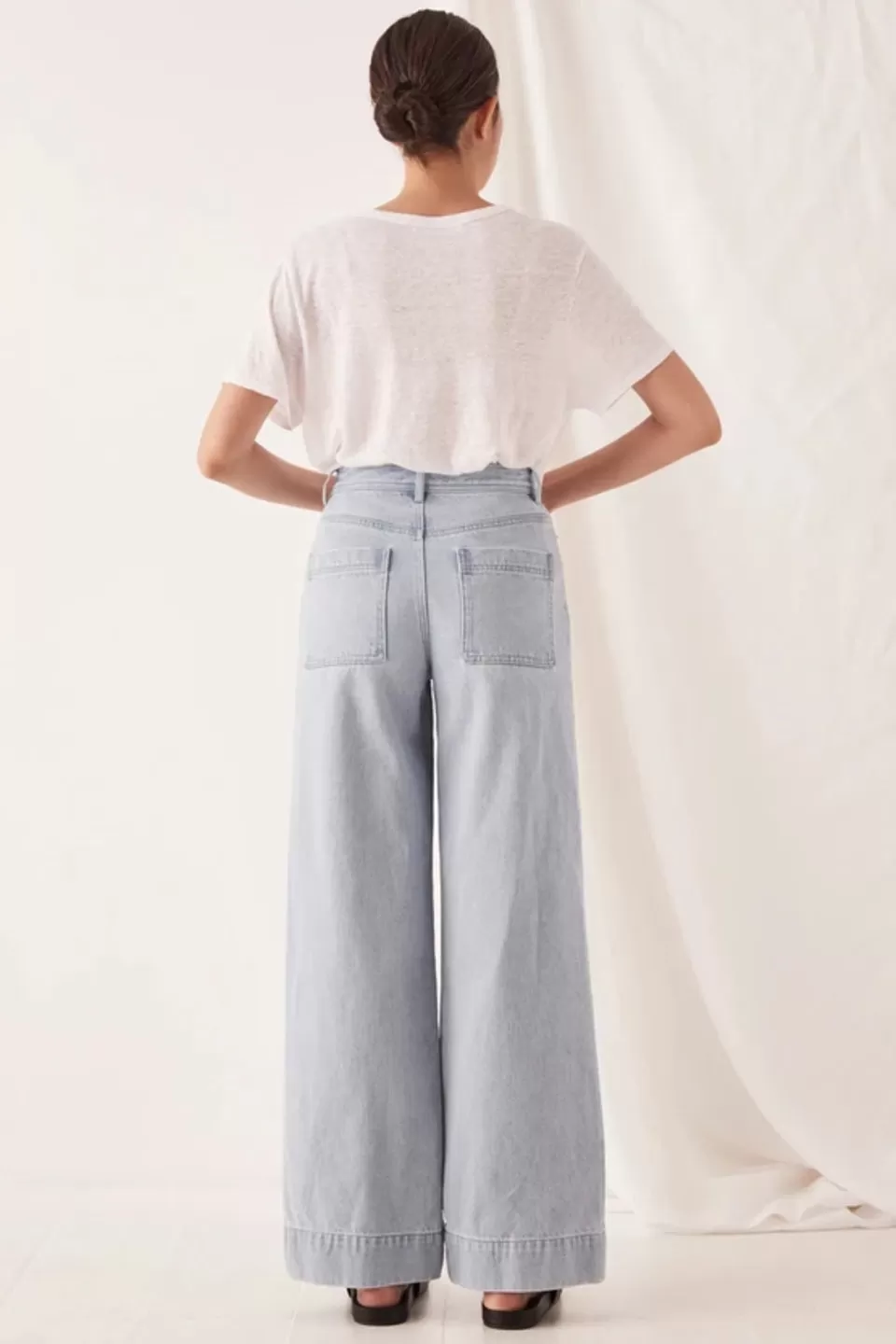 Wide Leg Pacific Blue Relaxed Denim Jean