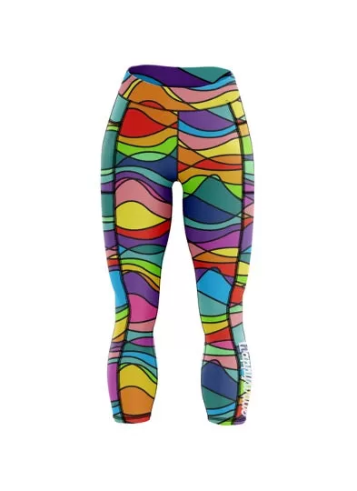 Wiggle & wave capri leggings