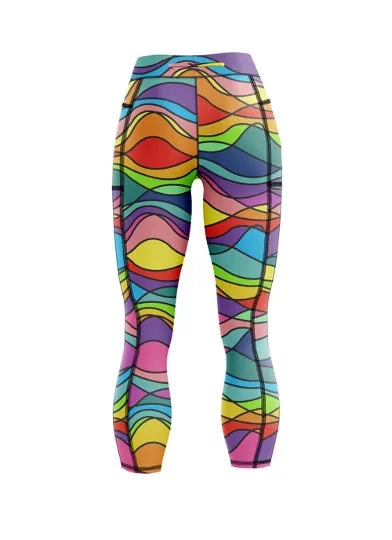 Wiggle & wave capri leggings