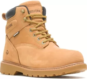 Wolverine Men's 6" Floorhand WP Steel Toe Work Boot - Wheat- W10632